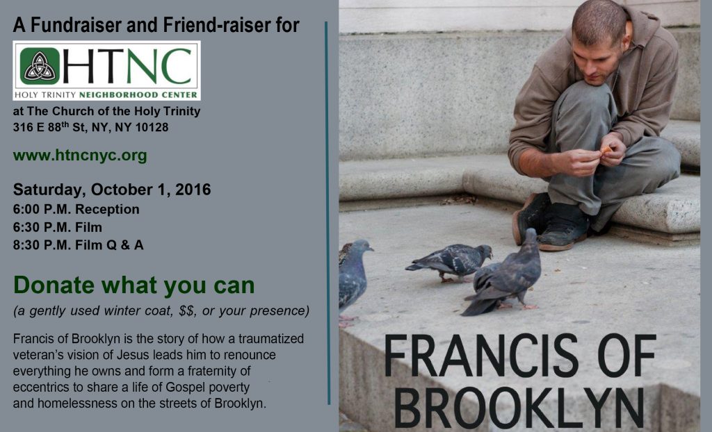 Francis of Brooklyn at Holy Trinity Fundraiser, Oct 1